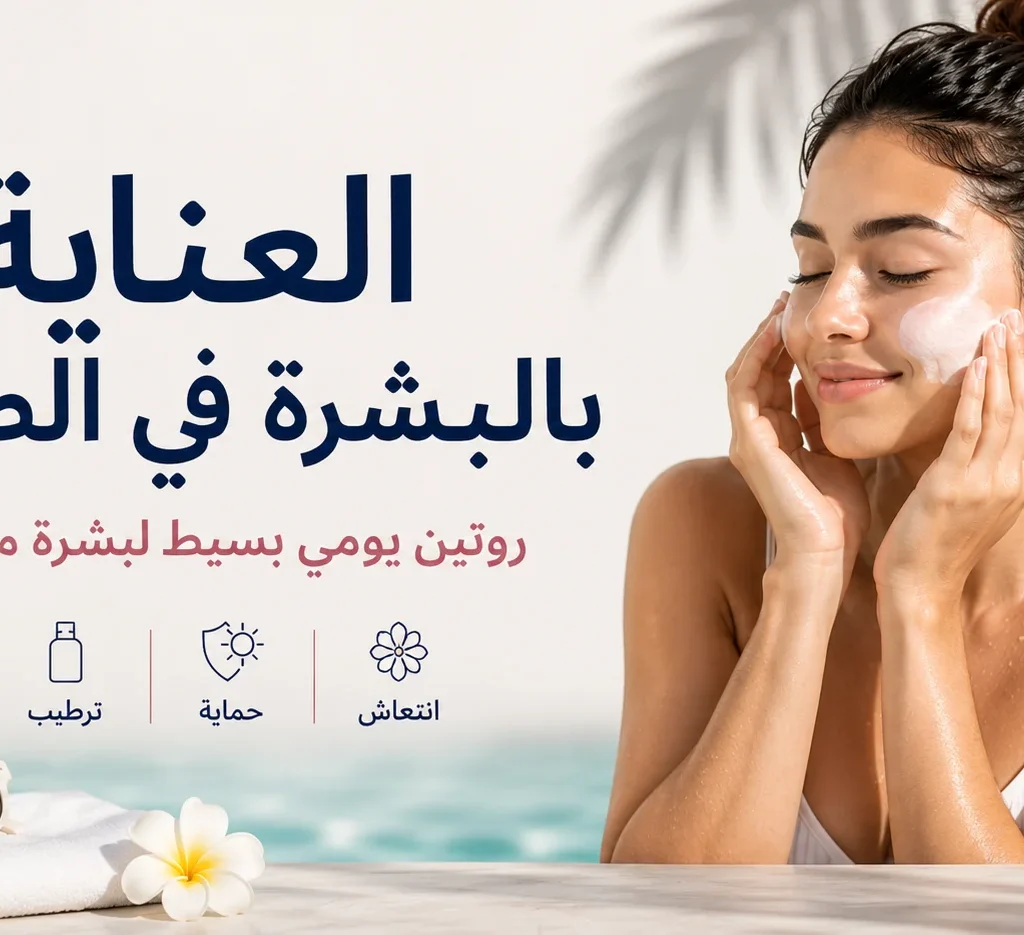 العناية بالبشرة في الصيف روتين يومي بسيط لبشرة منتعشة